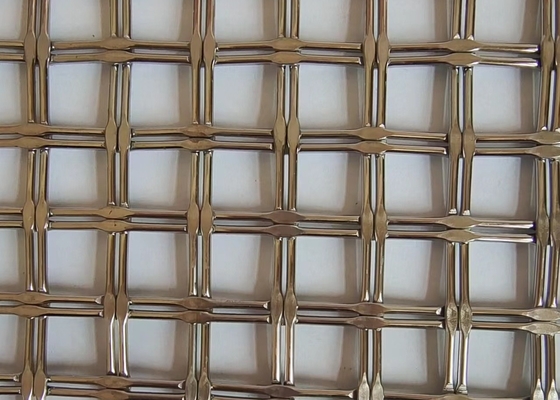 Width 0.914m 1.22m Architectural Wire Mesh Stainless Steel  Fireproof