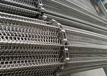 Corrosion Resistant High Precision Chain Mesh Conveyor Belt SS304 SS316