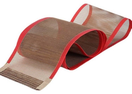 Heat Resistant Fiberglass Mesh Ptfe Conveyor Belts Good Air Permeability Non-Stick