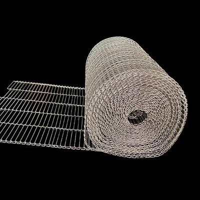 Flat Flex Stainless Steel Wire Mesh Conveyor Belt Heat Resistance For Food Industry