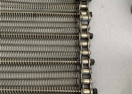 Stainless Steel Chain Mesh Conveyor Belt for Industrial Food Processing and Material Handling Equipment