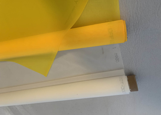Nylon Roll 43t Monofilament Screen Printing Mesh White Yellow Color
