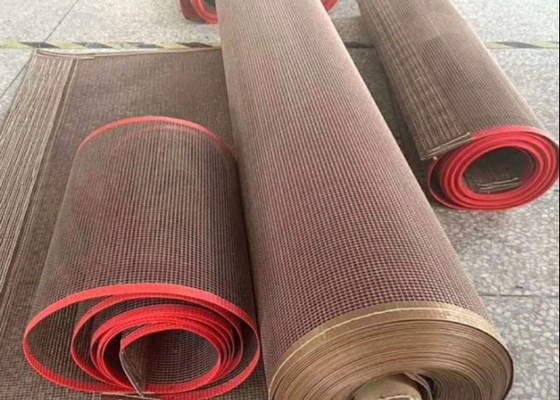 4*4mm দীর্ঘস্থায়ী Ptfe পরিবাহক বেল্ট প্রলিপ্ত ফাইবারগ্লাস জাল