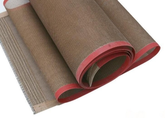 প্রলিপ্ত ফাইবারগ্লাস ওপেন মেশ ফুড গ্রেড Ptfe কনভেয়ার বেল্ট 30cm থেকে 4.3m