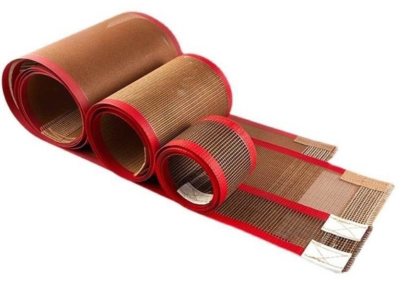 UV ড্রায়ার PTFE মেশ কনভেয়ার বেল্ট উচ্চ তাপমাত্রা ক্র্যাকিং প্রতিরোধের