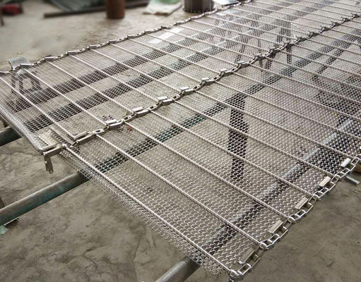 উদ্ভিজ্জ খাদ্য পরিষ্কারের জন্য উচ্চ শক্তি স্টেইনলেস স্টীল জাল বেল্ট