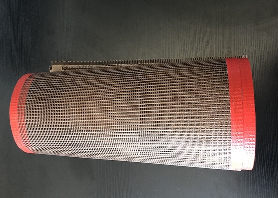 Uv ড্রায়ার মেশিনের জন্য Bullnose জয়েন্ট এন্ডলেস Ptfe পরিবাহক বেল্ট